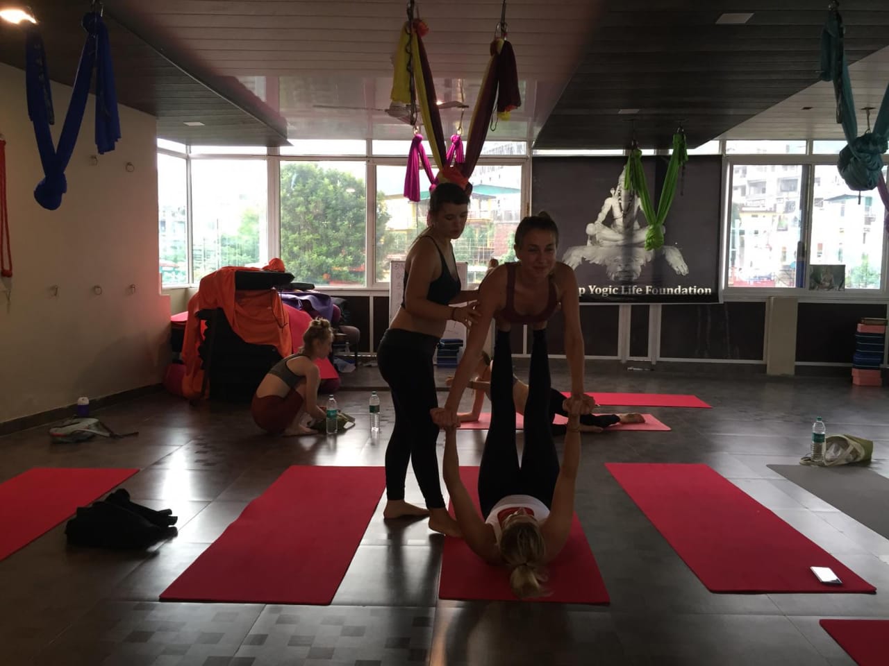 100 hours Aerial Yin yoga Teachers traning course in Rishikesh india